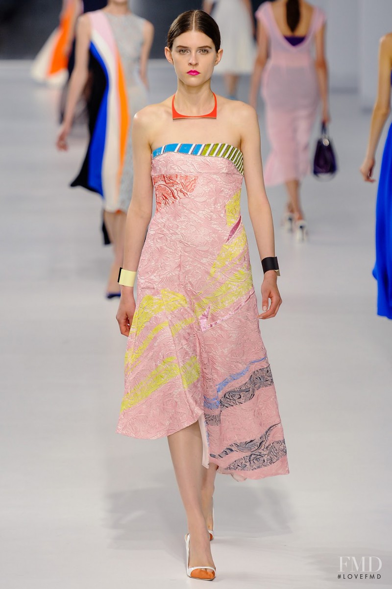 Kel Markey featured in  the Christian Dior fashion show for Cruise 2014
