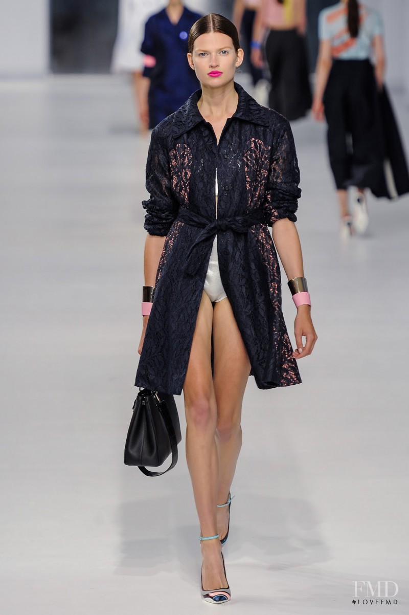 Bette Franke featured in  the Christian Dior fashion show for Cruise 2014