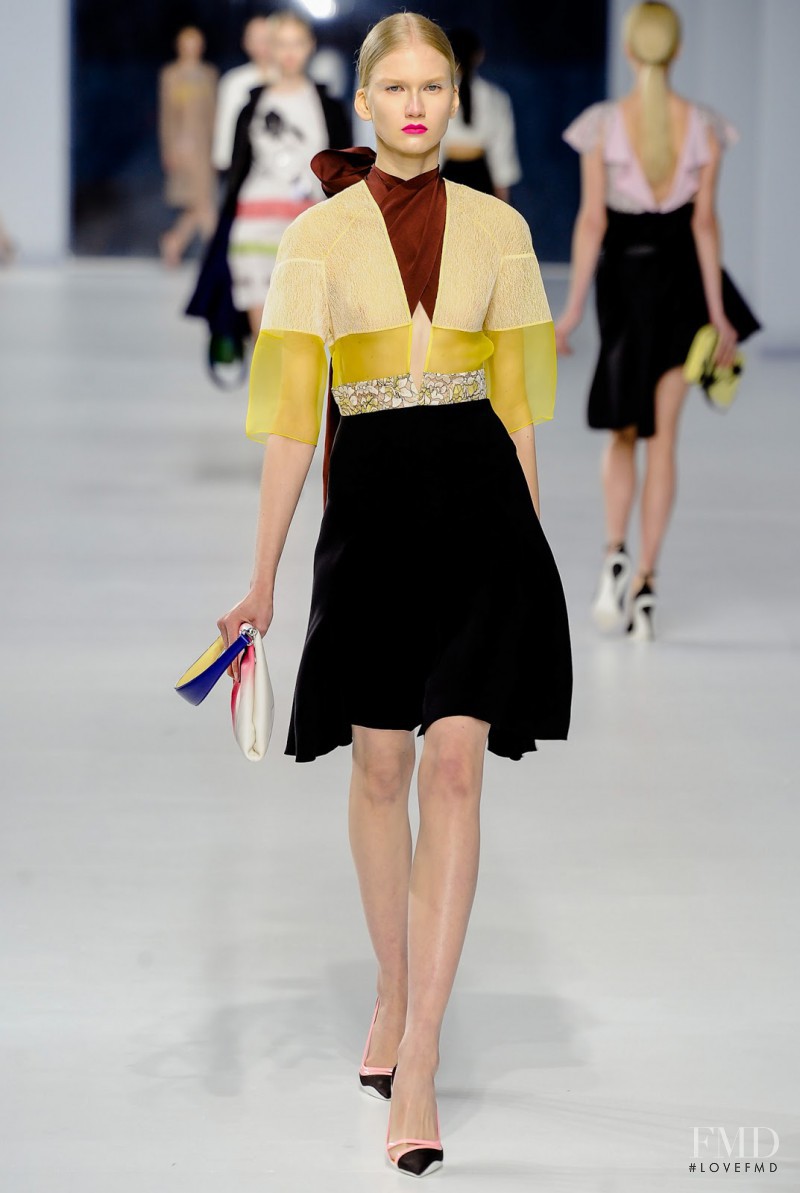 Anna Martynova featured in  the Christian Dior fashion show for Cruise 2014