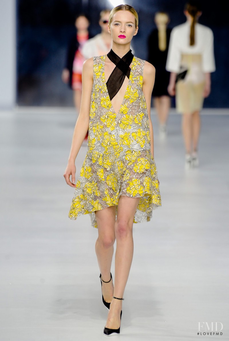 Daria Strokous featured in  the Christian Dior fashion show for Cruise 2014