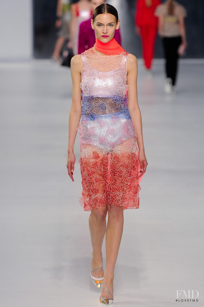 Fia Ljungstrom featured in  the Christian Dior fashion show for Cruise 2014