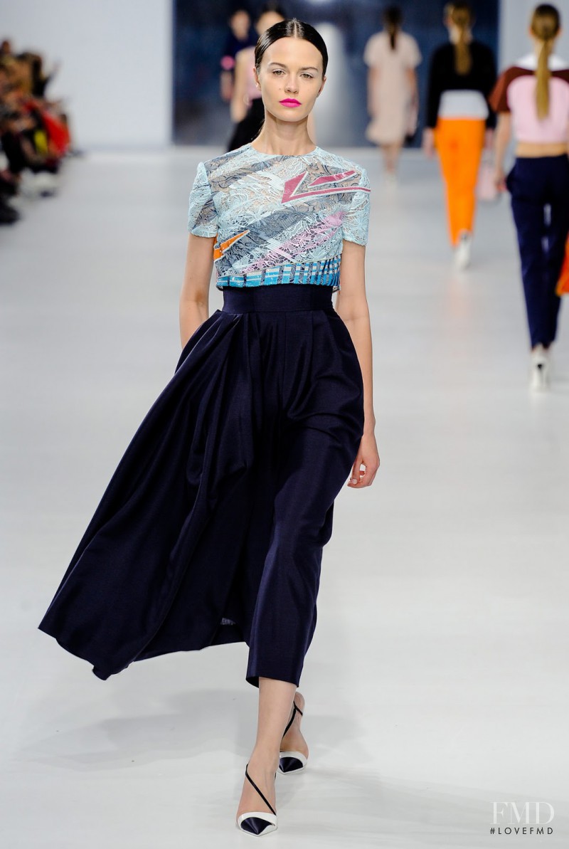 Marta Dyks featured in  the Christian Dior fashion show for Cruise 2014