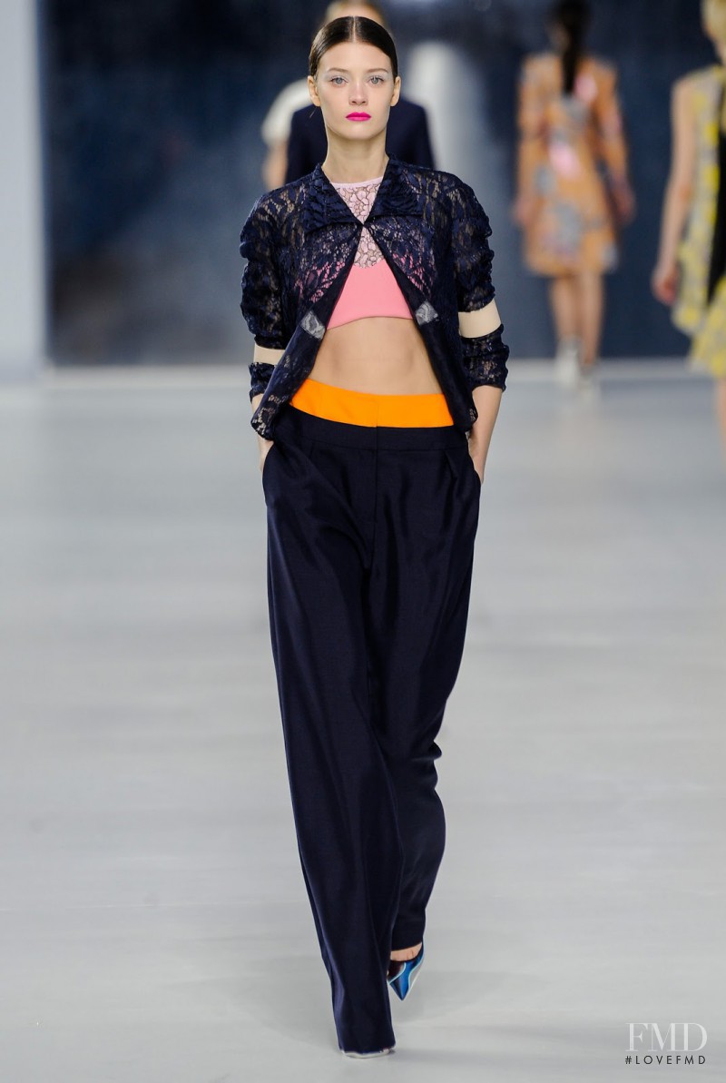 Diana Moldovan featured in  the Christian Dior fashion show for Cruise 2014