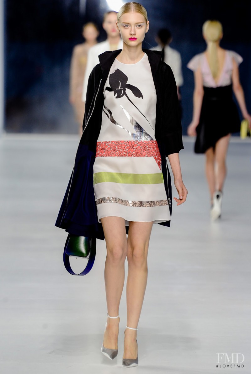 Nastya Kusakina featured in  the Christian Dior fashion show for Cruise 2014