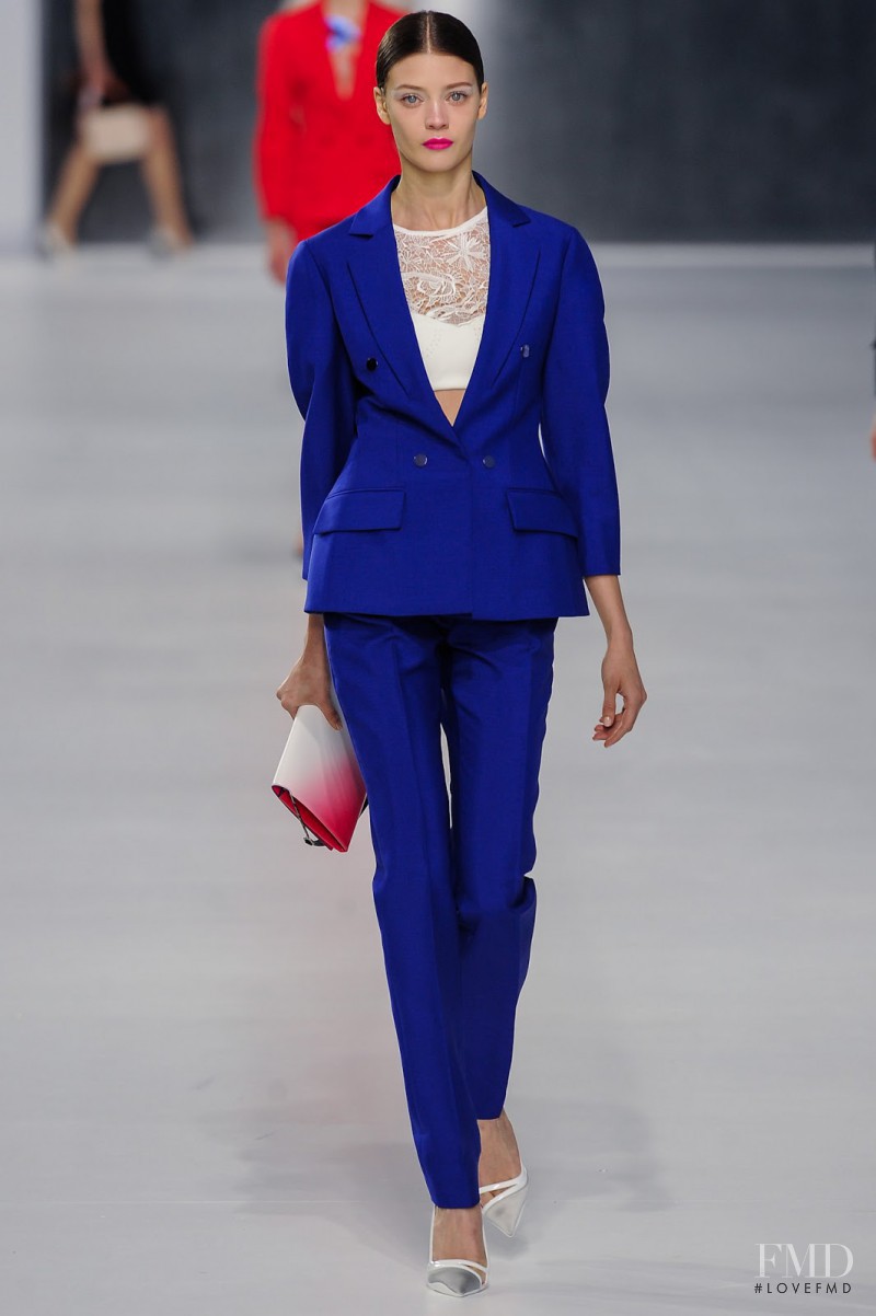 Diana Moldovan featured in  the Christian Dior fashion show for Cruise 2014