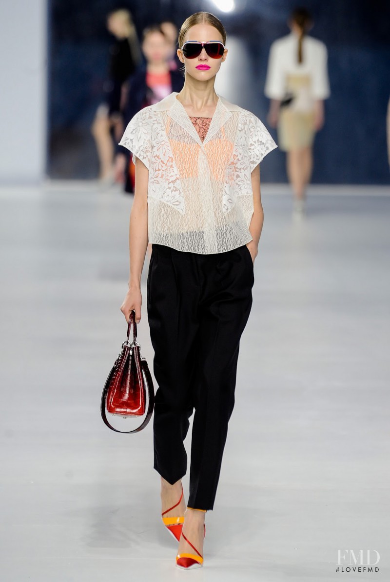 Sasha Luss featured in  the Christian Dior fashion show for Cruise 2014