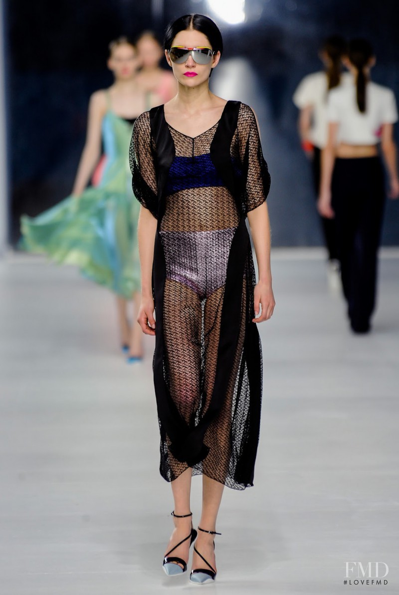 Janice Alida featured in  the Christian Dior fashion show for Cruise 2014