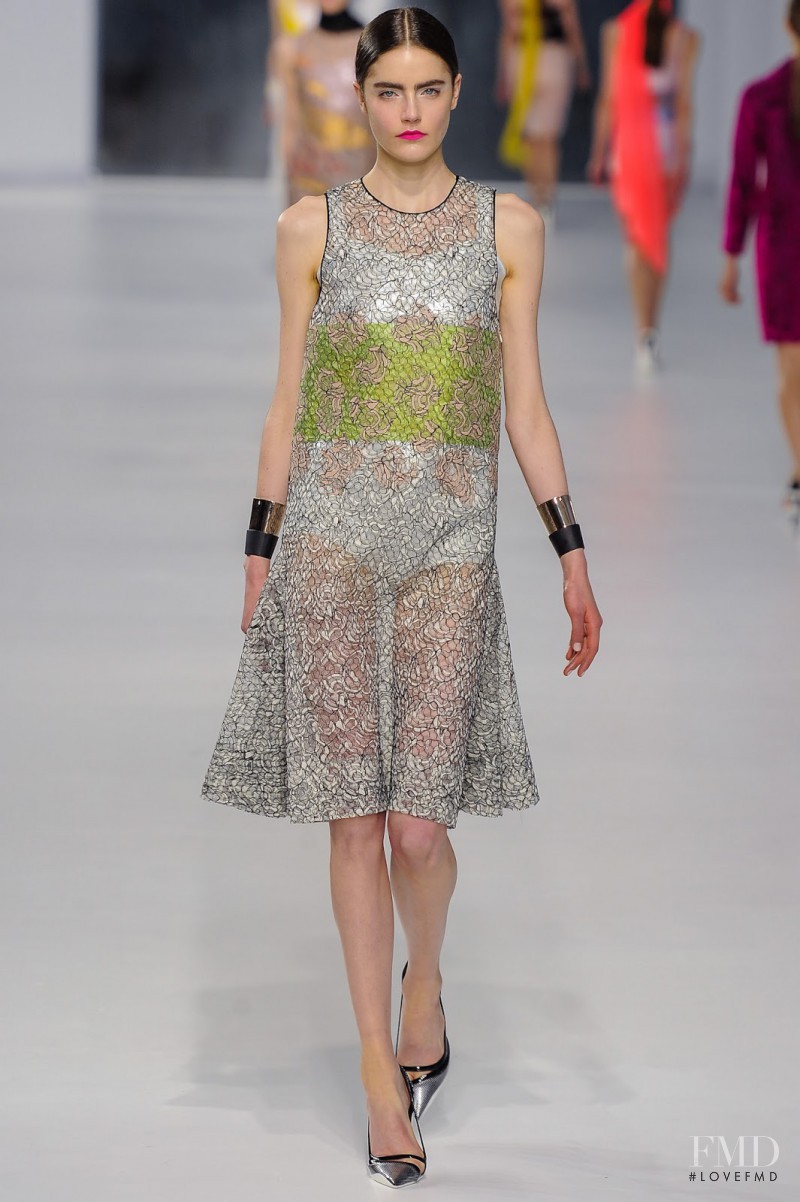 Daphne Velghe featured in  the Christian Dior fashion show for Cruise 2014