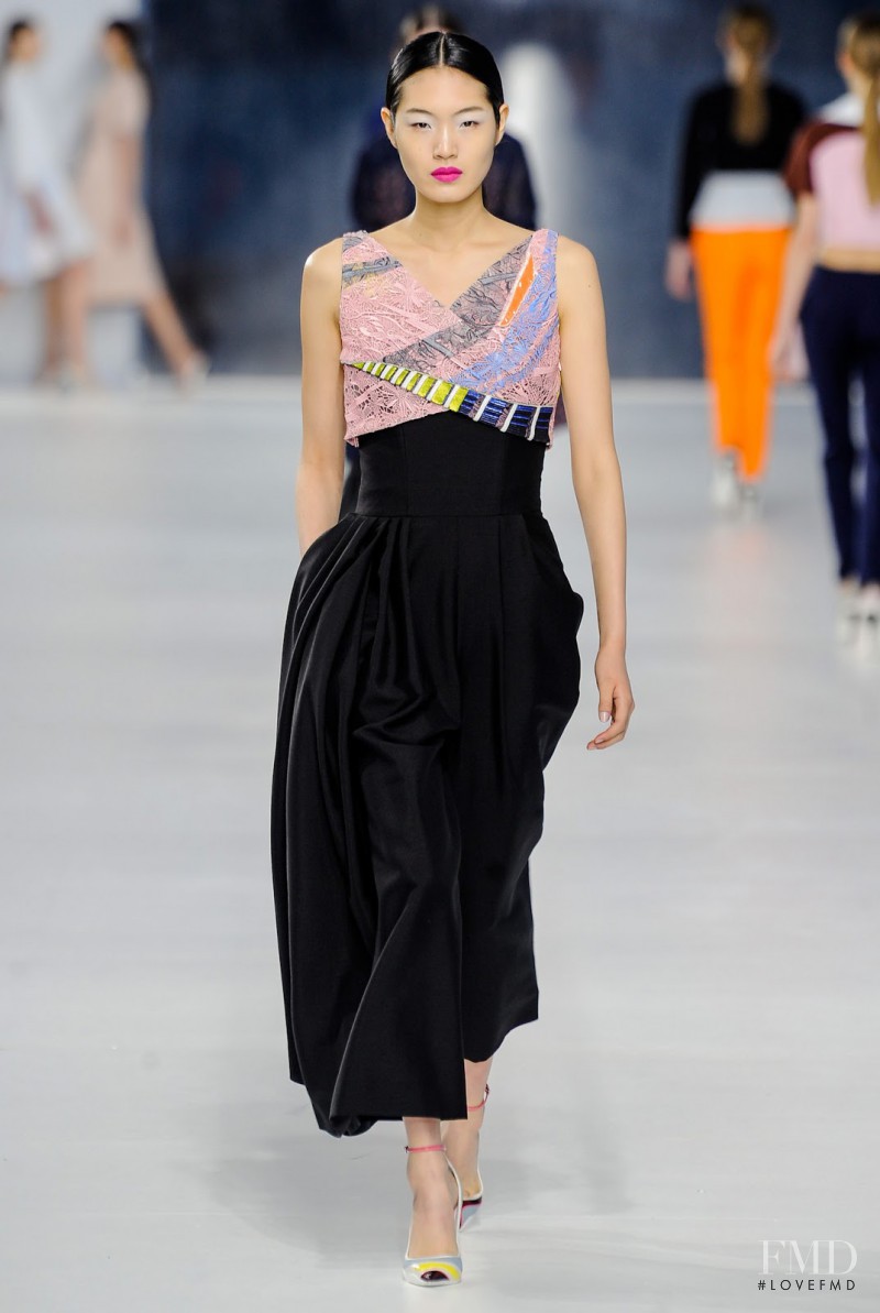 Chiharu Okunugi featured in  the Christian Dior fashion show for Cruise 2014