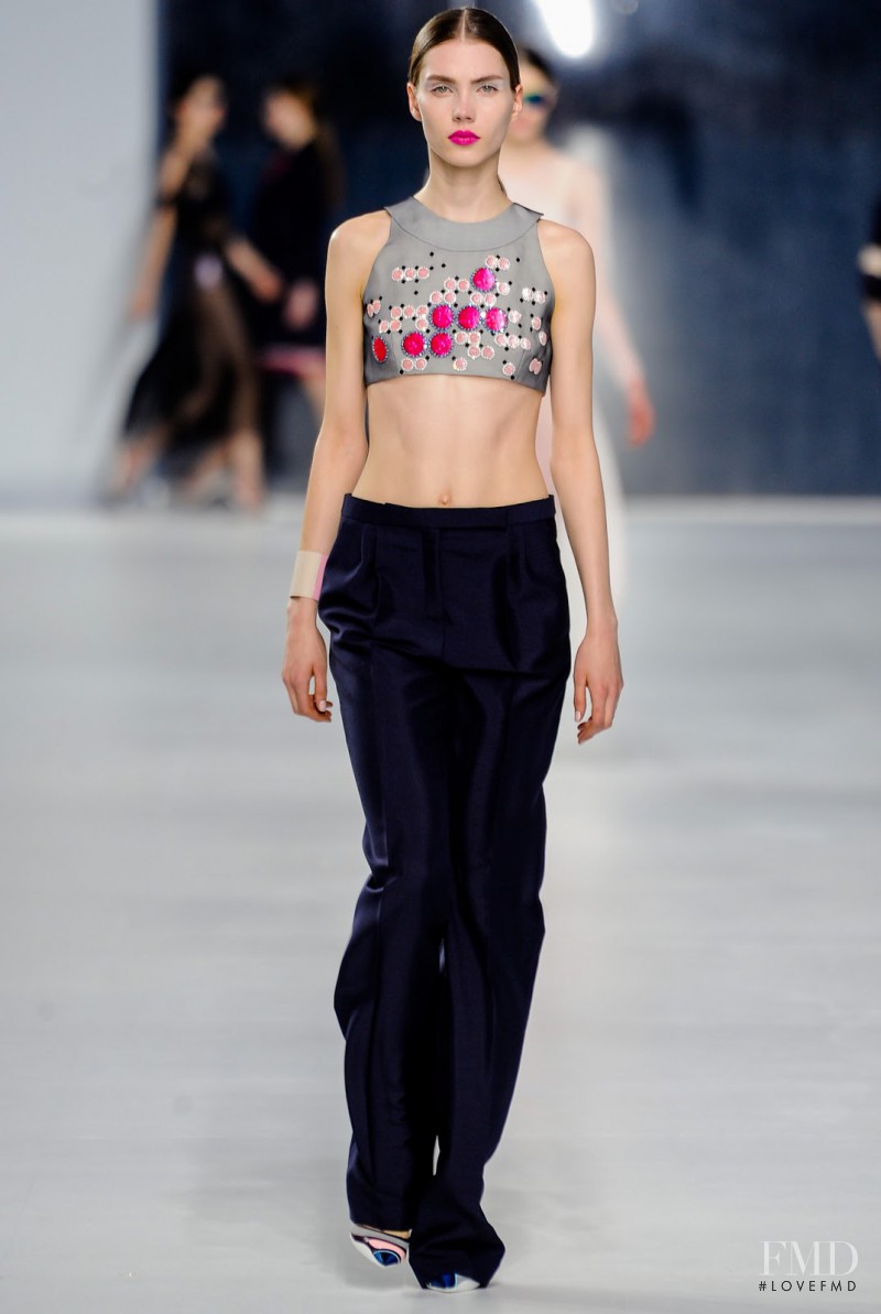 Elise Smidt featured in  the Christian Dior fashion show for Cruise 2014