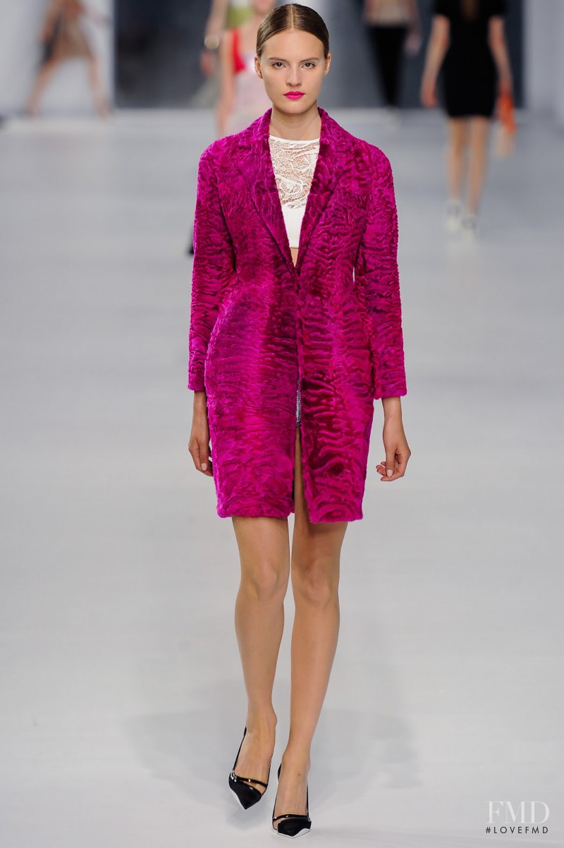 Tilda Lindstam featured in  the Christian Dior fashion show for Cruise 2014