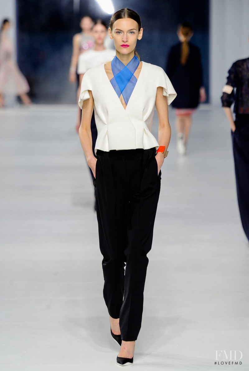 Fia Ljungstrom featured in  the Christian Dior fashion show for Cruise 2014