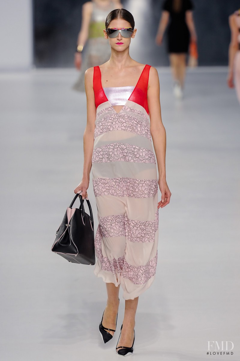 Daiane Conterato featured in  the Christian Dior fashion show for Cruise 2014