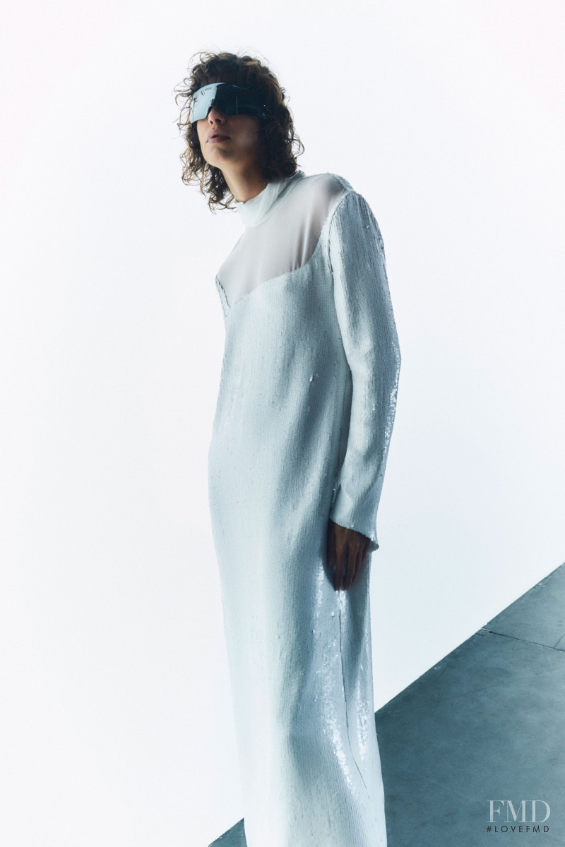 Mica Arganaraz featured in  the Khaite lookbook for Resort 2023