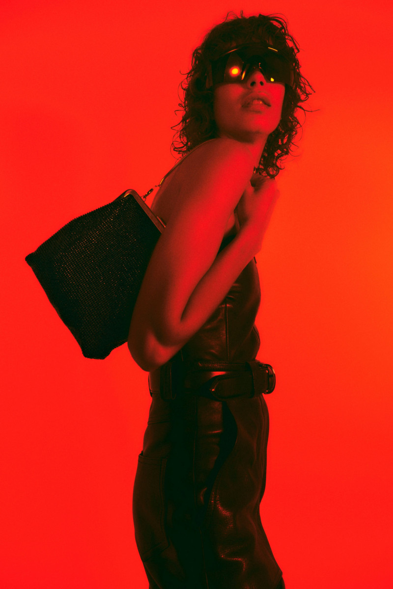 Mica Arganaraz featured in  the Khaite lookbook for Resort 2023