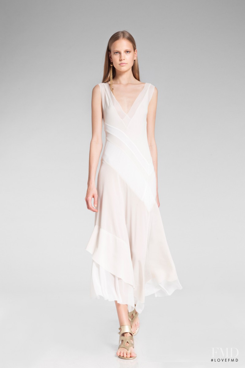 Elisabeth Erm featured in  the Donna Karan New York fashion show for Resort 2014