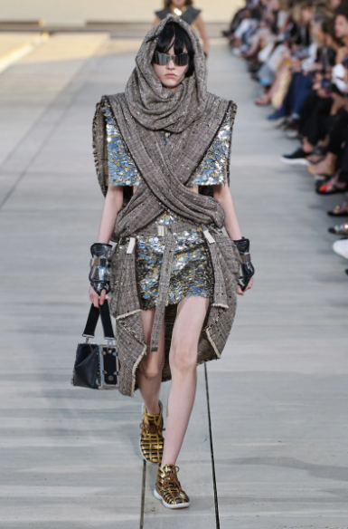 Sofia Steinberg featured in  the Louis Vuitton fashion show for Resort 2023