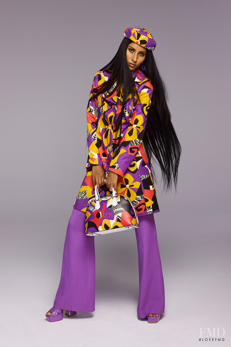 Valentine Alvarez featured in  the Moschino lookbook for Resort 2023
