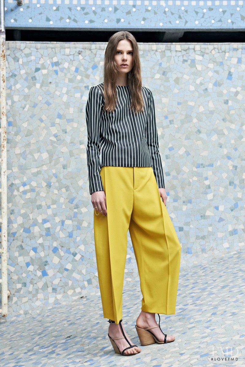 Caroline Brasch Nielsen featured in  the Chloe fashion show for Resort 2014