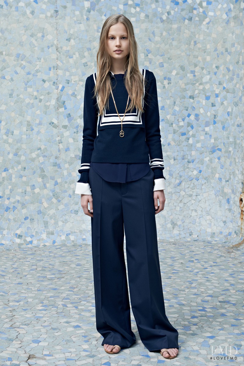 Elisabeth Erm featured in  the Chloe fashion show for Resort 2014