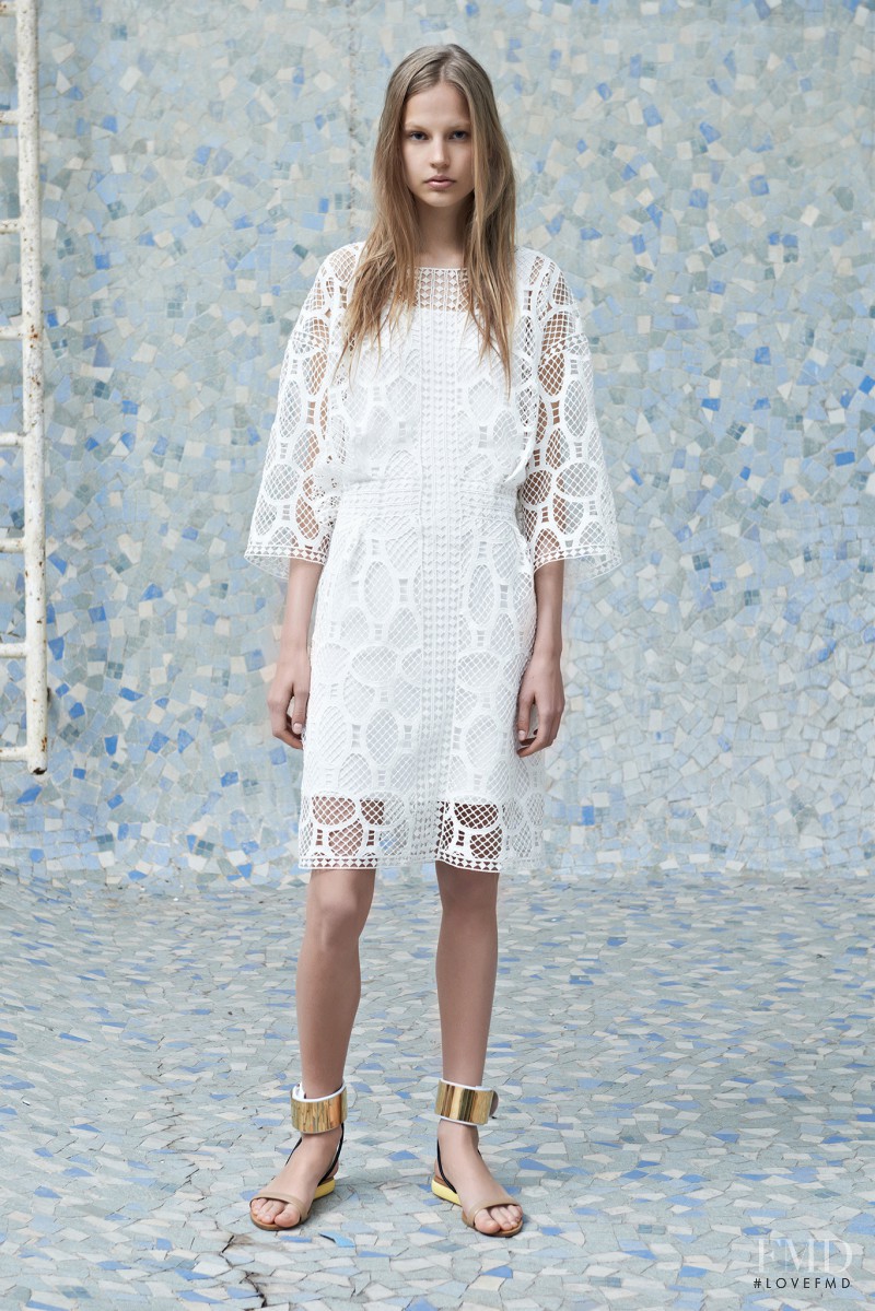 Elisabeth Erm featured in  the Chloe fashion show for Resort 2014