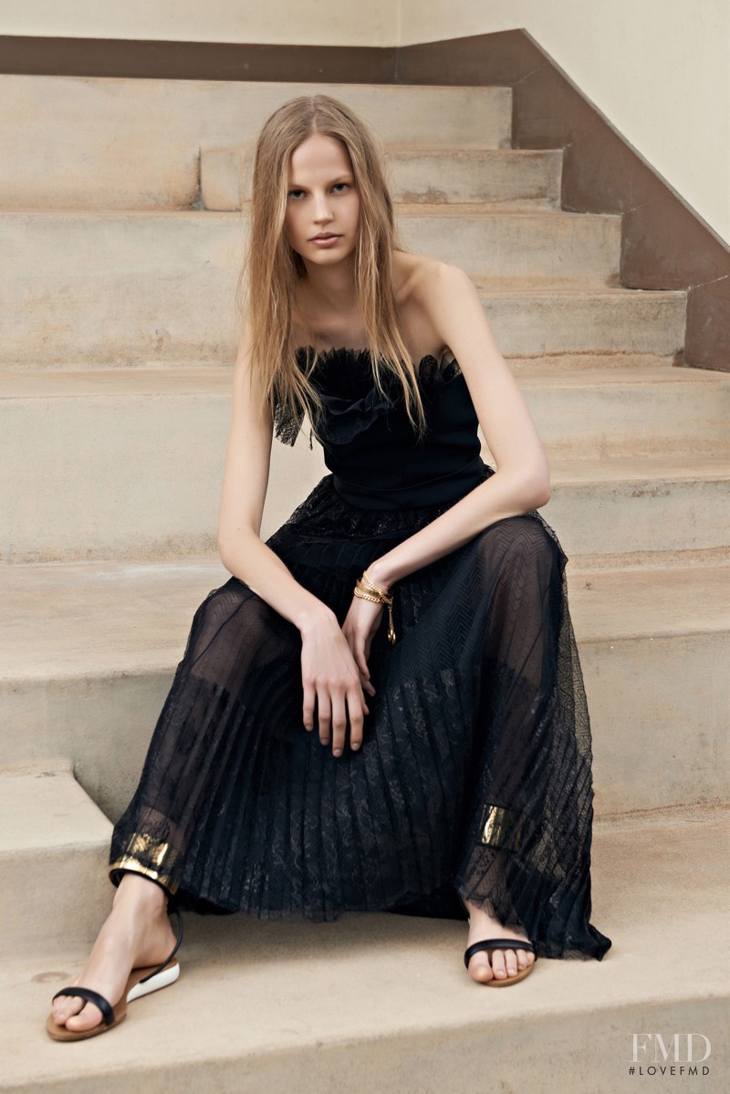 Elisabeth Erm featured in  the Chloe fashion show for Resort 2014