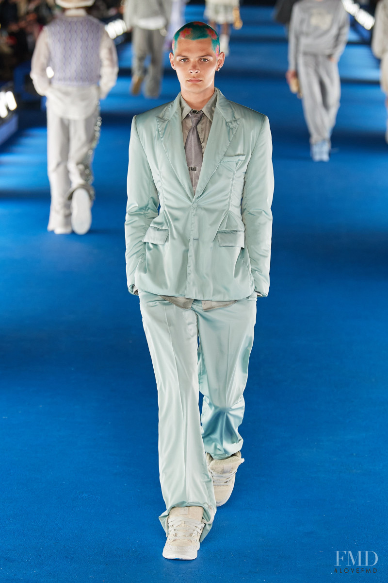 Lucas Dermont featured in  the Dior Homme fashion show for Resort 2023