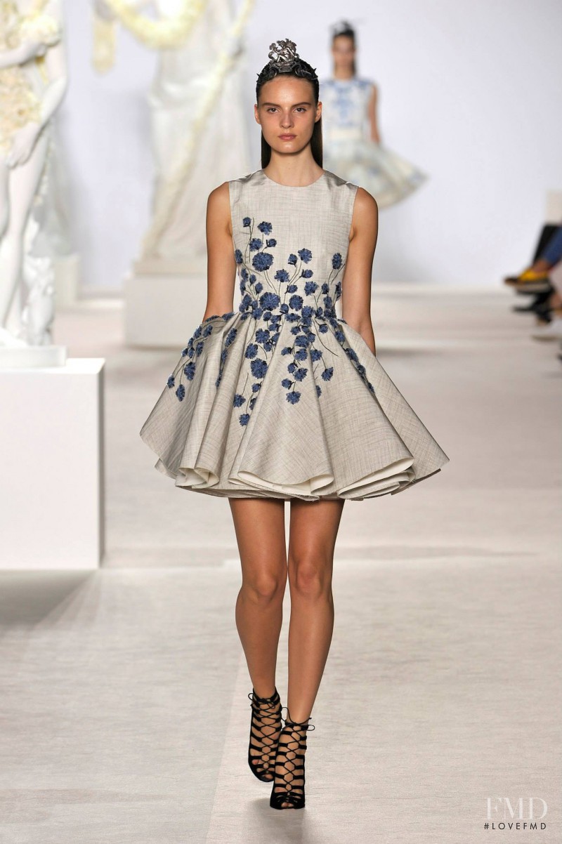 Tilda Lindstam featured in  the Giambattista Valli Haute Couture fashion show for Autumn/Winter 2013