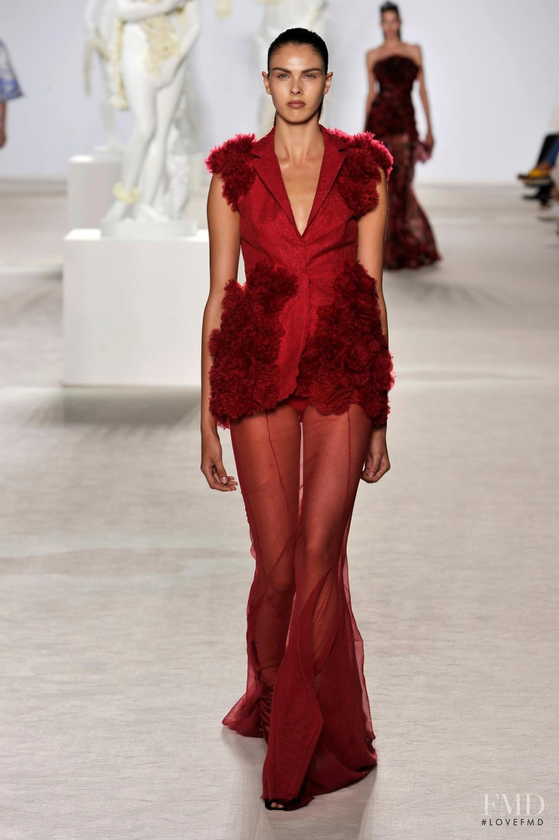 Jessa Brown featured in  the Giambattista Valli Haute Couture fashion show for Autumn/Winter 2013