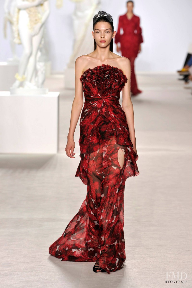 Kate Bogucharskaia featured in  the Giambattista Valli Haute Couture fashion show for Autumn/Winter 2013