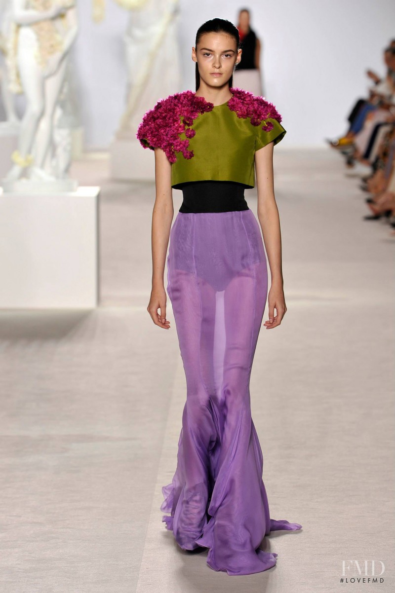 Kremi Otashliyska featured in  the Giambattista Valli Haute Couture fashion show for Autumn/Winter 2013