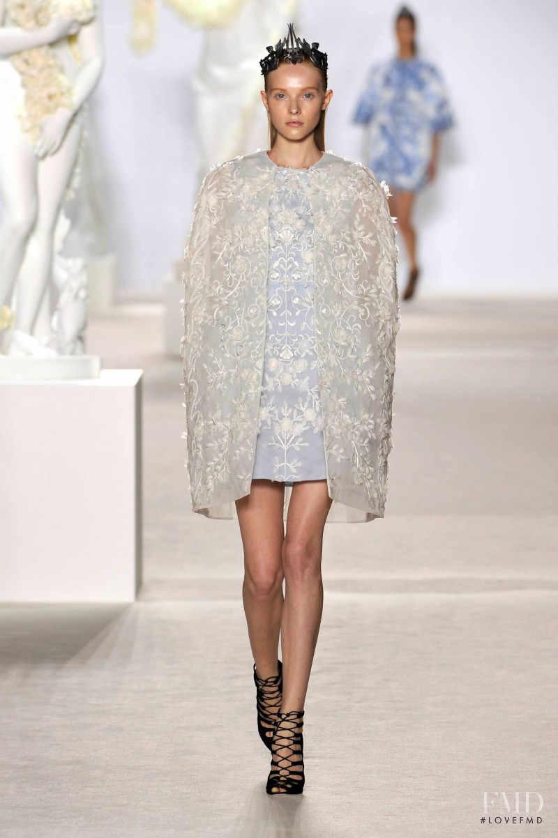Kimi Nastya Zhidkova featured in  the Giambattista Valli Haute Couture fashion show for Autumn/Winter 2013