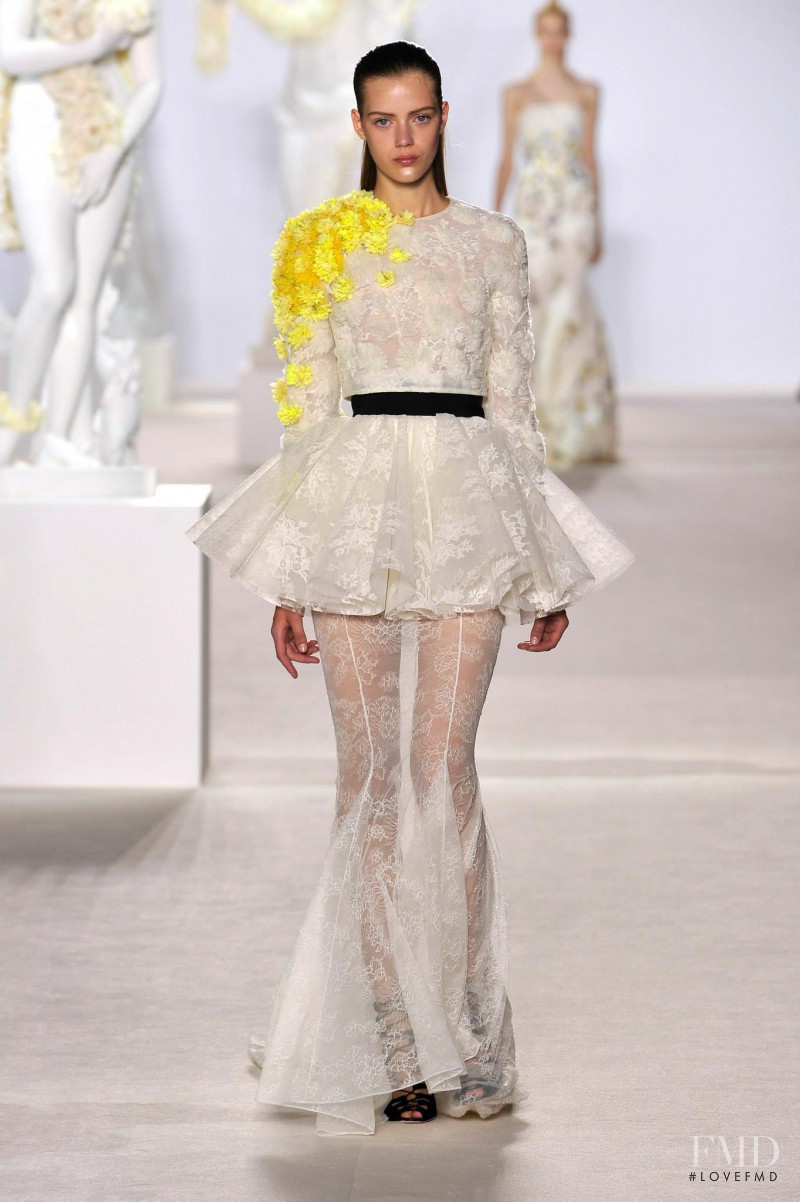 Esther Heesch featured in  the Giambattista Valli Haute Couture fashion show for Autumn/Winter 2013