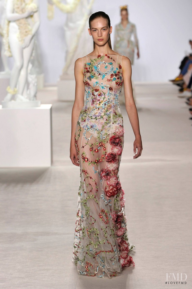 Vanessa Axente featured in  the Giambattista Valli Haute Couture fashion show for Autumn/Winter 2013