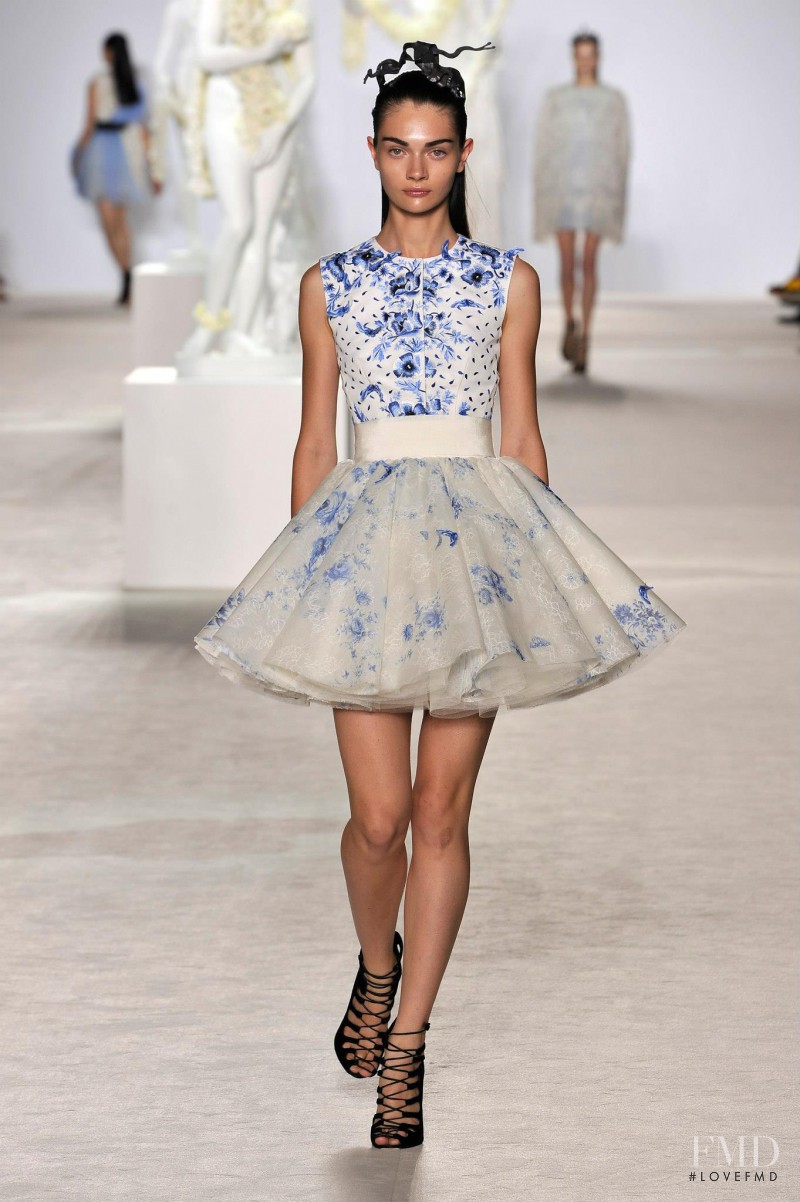 Antonina Vasylchenko featured in  the Giambattista Valli Haute Couture fashion show for Autumn/Winter 2013