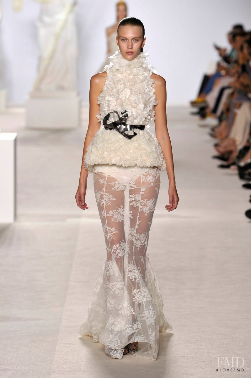 Juliana Schurig featured in  the Giambattista Valli Haute Couture fashion show for Autumn/Winter 2013