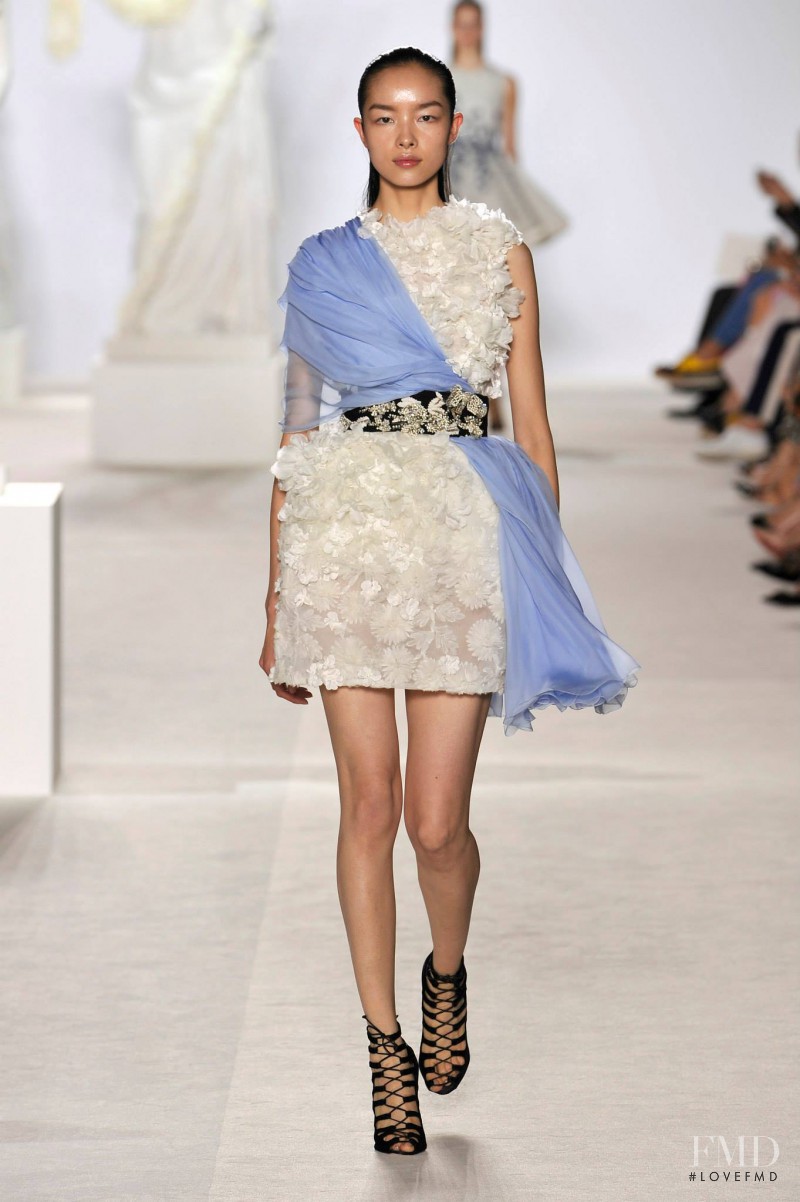 Fei Fei Sun featured in  the Giambattista Valli Haute Couture fashion show for Autumn/Winter 2013