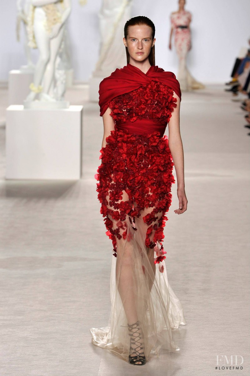 Magdalena Jasek featured in  the Giambattista Valli Haute Couture fashion show for Autumn/Winter 2013