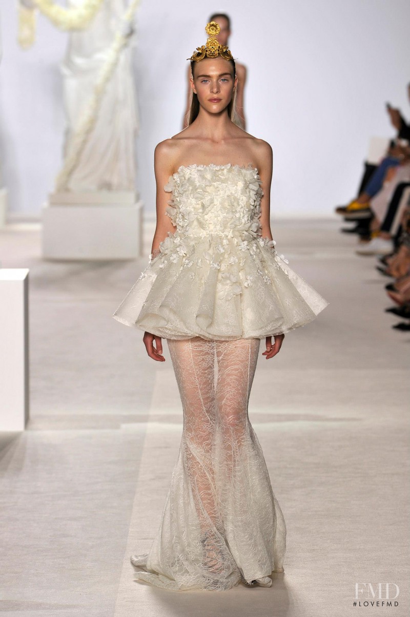 Hedvig Palm featured in  the Giambattista Valli Haute Couture fashion show for Autumn/Winter 2013