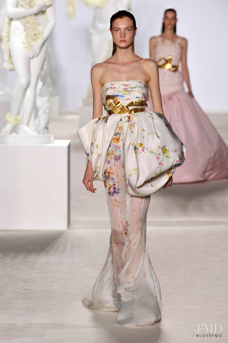 Anastasia Ivanova featured in  the Giambattista Valli Haute Couture fashion show for Autumn/Winter 2013