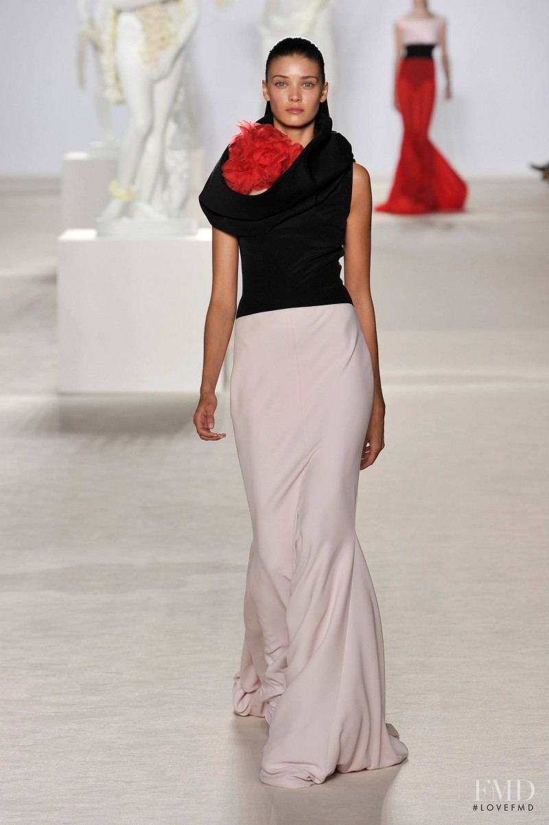 Diana Moldovan featured in  the Giambattista Valli Haute Couture fashion show for Autumn/Winter 2013