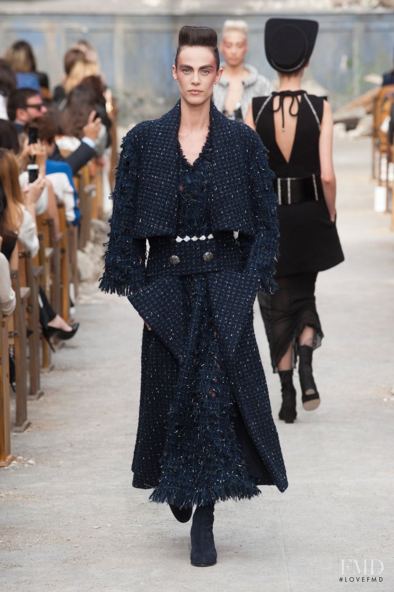 Aymeline Valade featured in  the Chanel Haute Couture fashion show for Autumn/Winter 2013