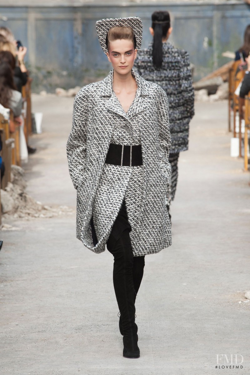 Mirte Maas featured in  the Chanel Haute Couture fashion show for Autumn/Winter 2013