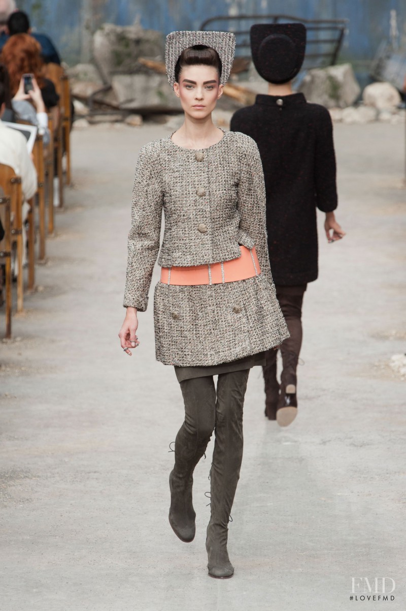 Kati Nescher featured in  the Chanel Haute Couture fashion show for Autumn/Winter 2013