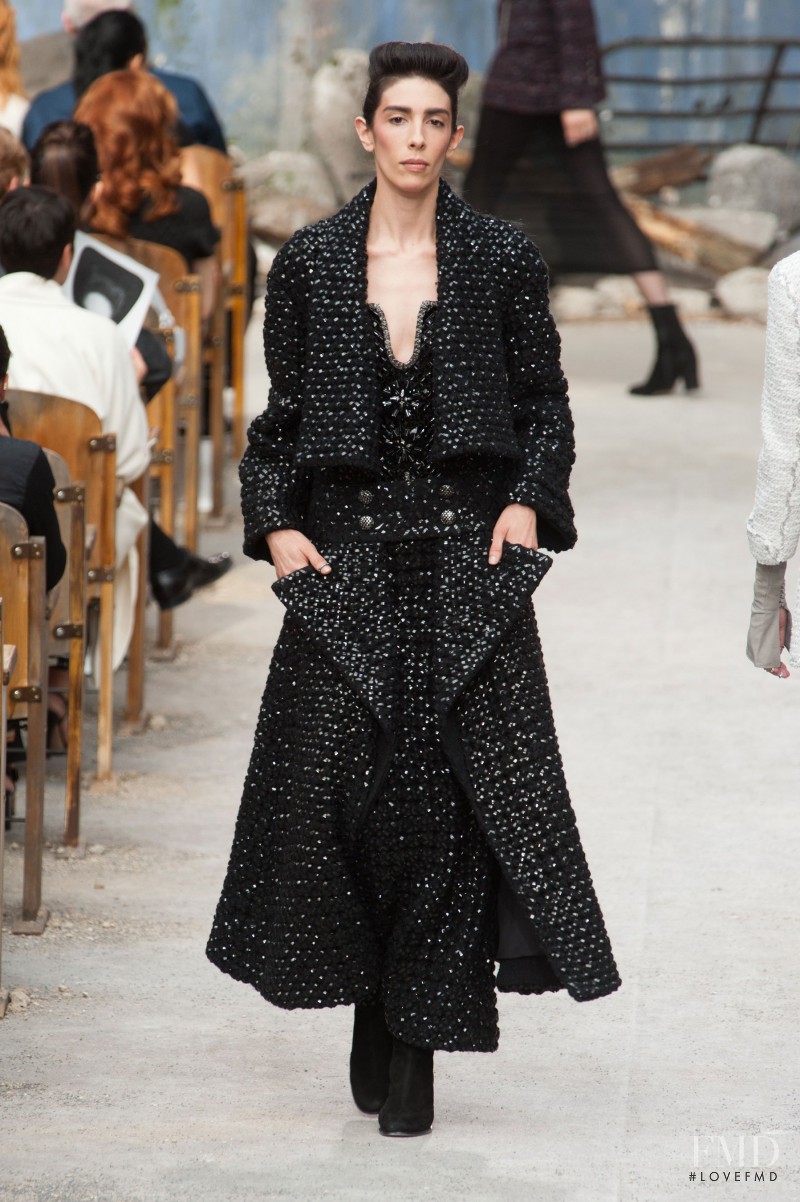 Jamie Bochert featured in  the Chanel Haute Couture fashion show for Autumn/Winter 2013