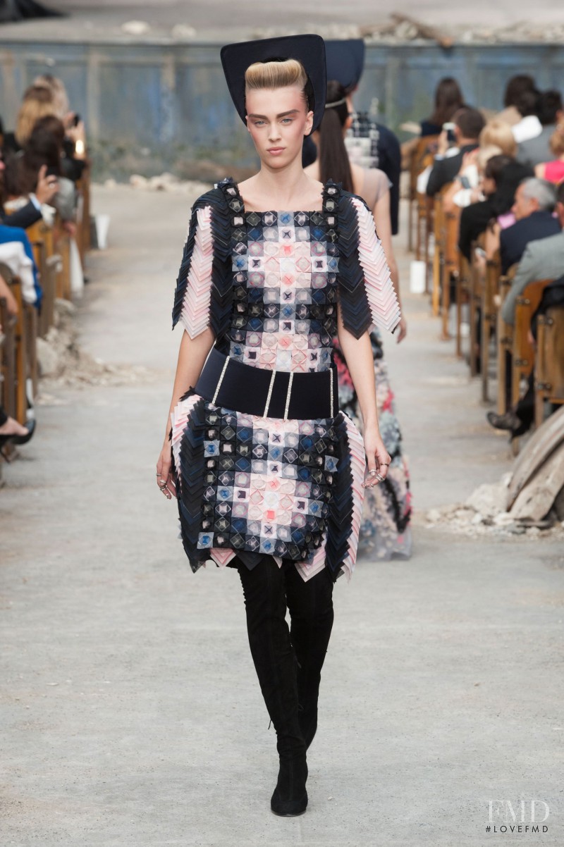 Juliana Schurig featured in  the Chanel Haute Couture fashion show for Autumn/Winter 2013