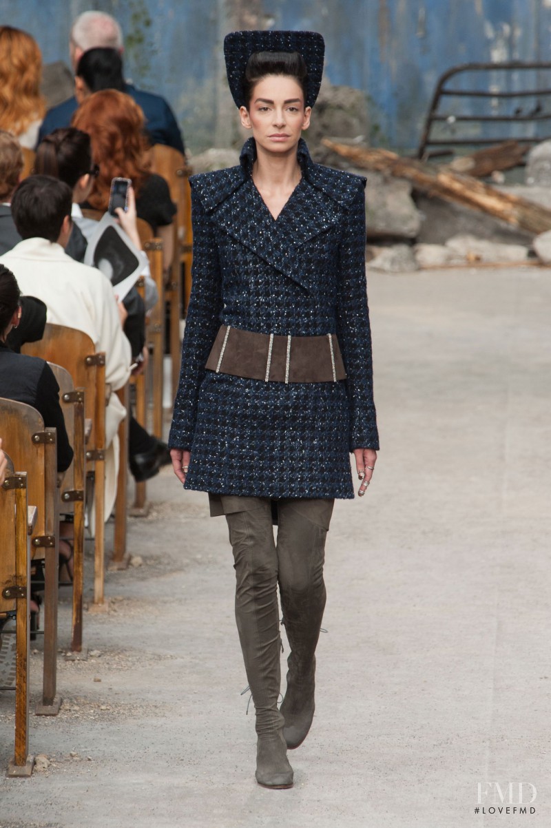 Amanda Sanchez featured in  the Chanel Haute Couture fashion show for Autumn/Winter 2013