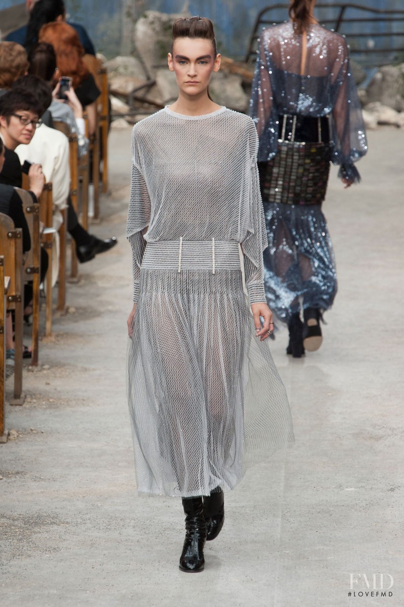 Fia Ljungstrom featured in  the Chanel Haute Couture fashion show for Autumn/Winter 2013