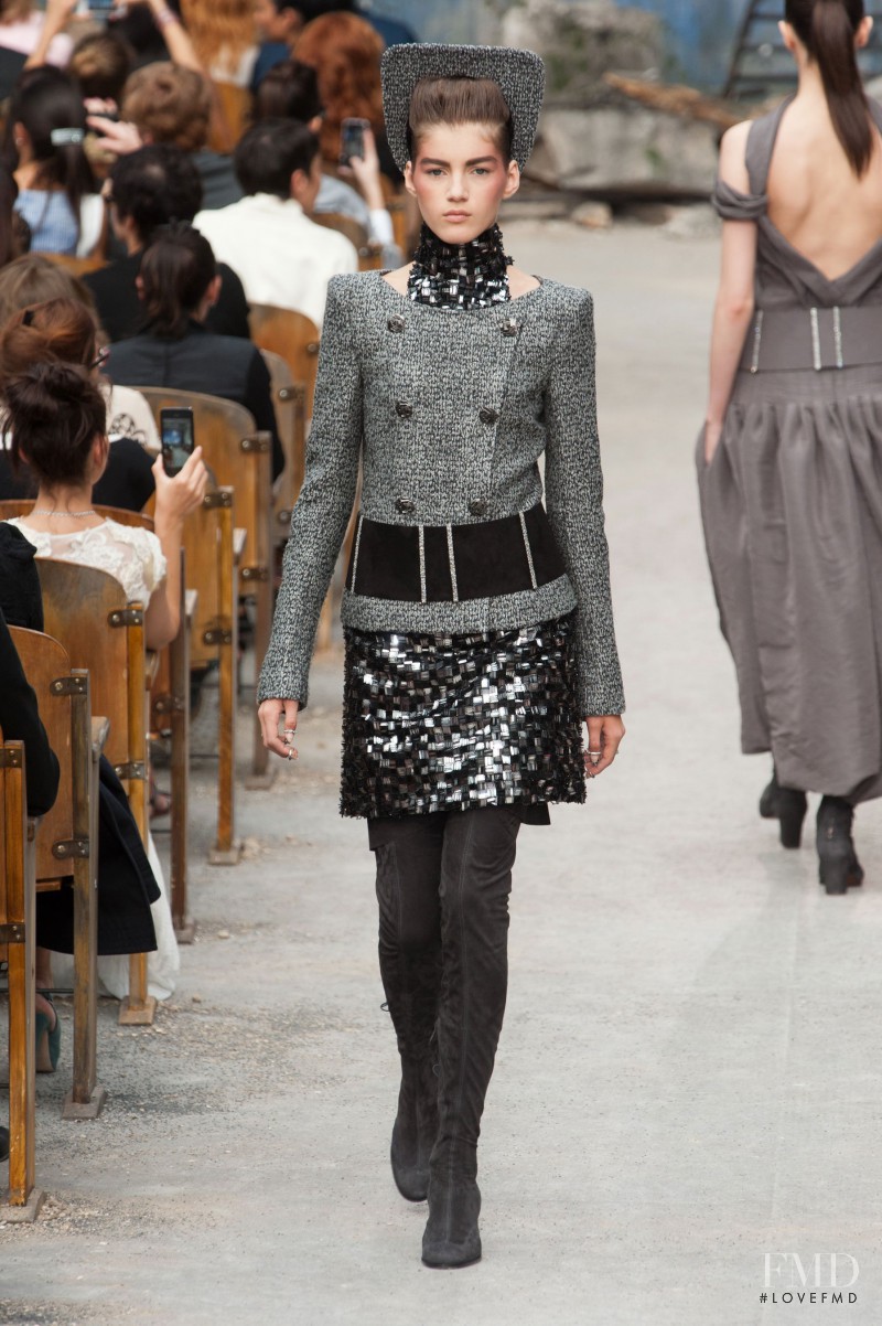 Valery Kaufman featured in  the Chanel Haute Couture fashion show for Autumn/Winter 2013