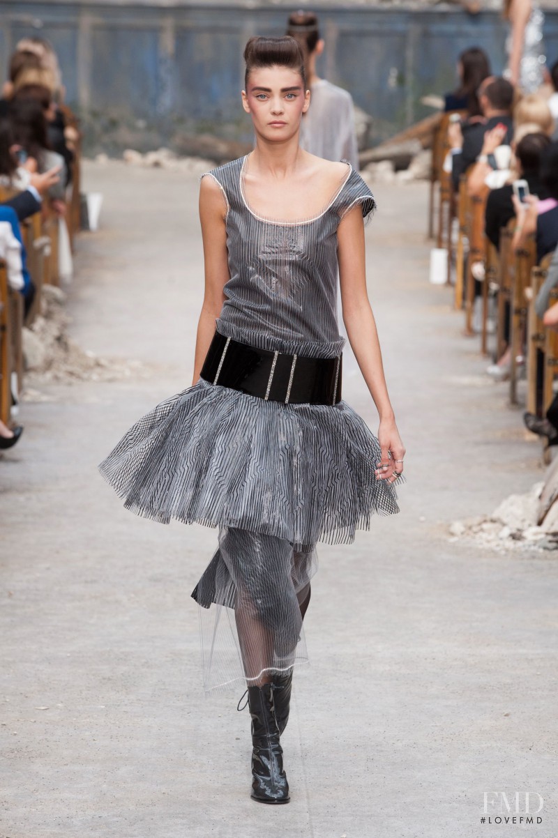 Diana Moldovan featured in  the Chanel Haute Couture fashion show for Autumn/Winter 2013